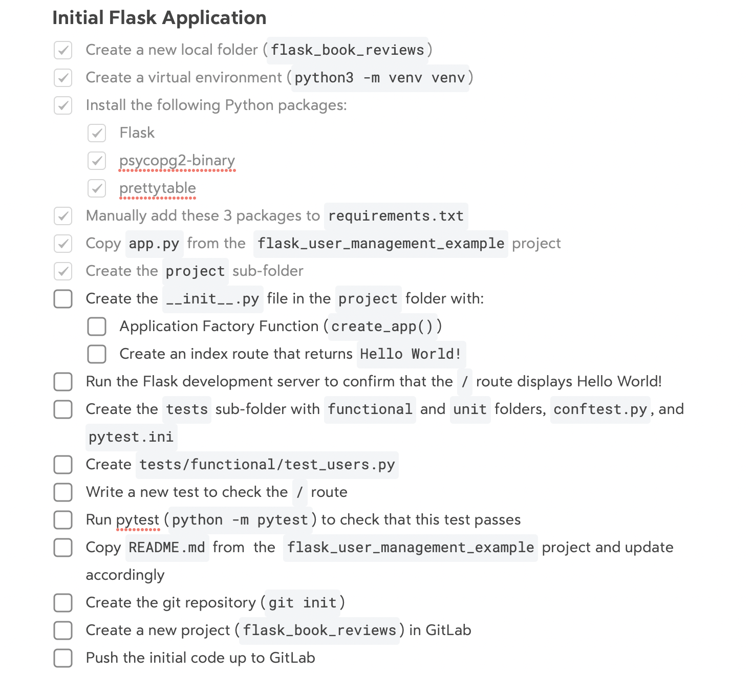 Step 4 - Execution and marking tasks as completed